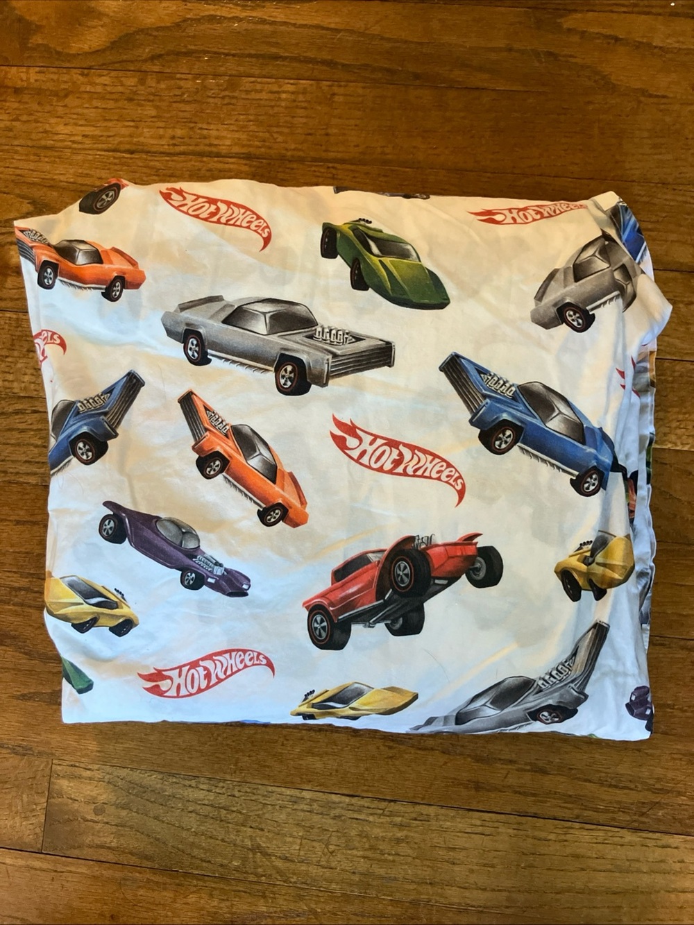 pottery barn kids hotwheels full flat sheet cotton